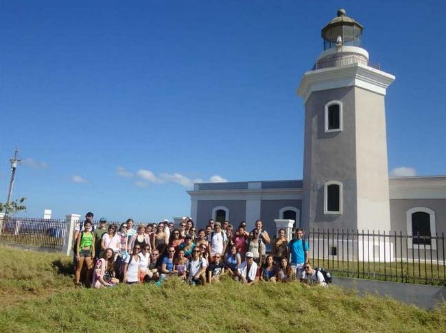 Group at Cabo Rojo in Puerto Rico