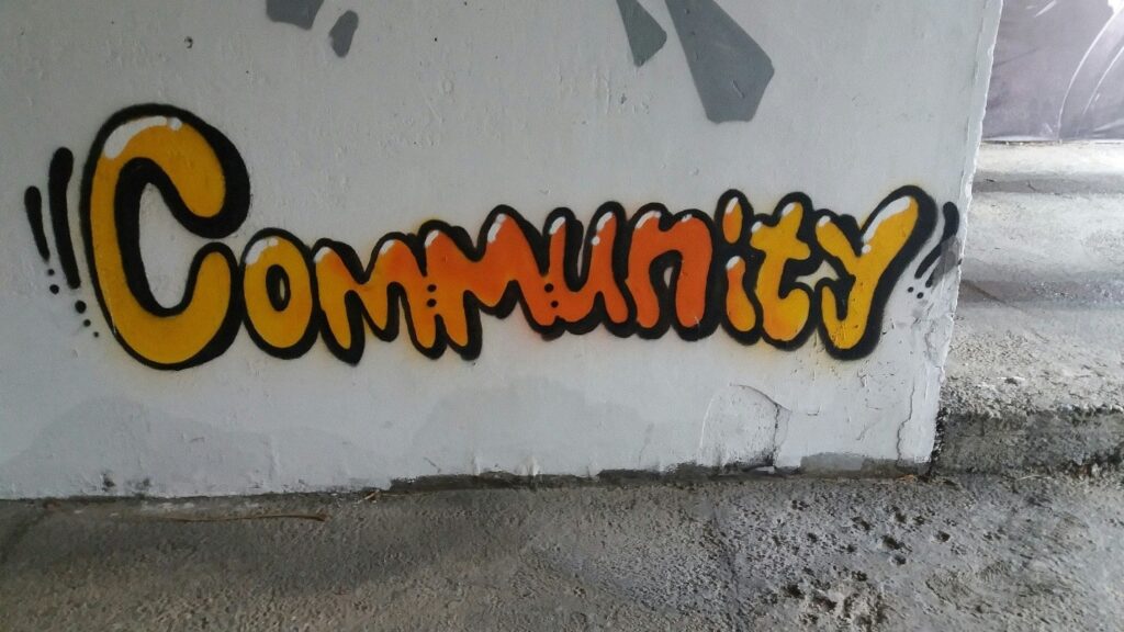 Community sign for how to raise money for student travel